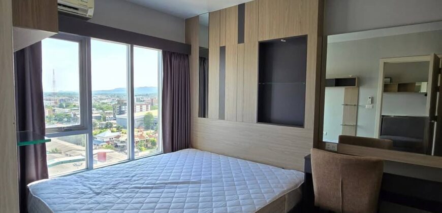 Plus Condo Hatyai สภาพห้องใหม่พร้อมให้เช่าขนาดห้อง 30 ตารางเมตร